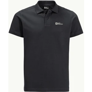 Jack Wolfskin Essential Polo M Erkek Siyah Polo T-Shirt