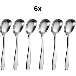 Paslanmaz Çelik 6 Adet Silver Yemek Salata Tatlı Kaşığı CIN756BY-6