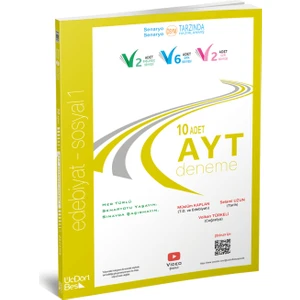 ÜçDörtBeş Yayınları AYT 10’lu Edebiyat - Sosyal 1 Deneme