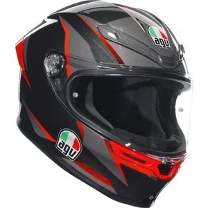 Agv K6S Mplk Slashcut Blk Grey Red Kapalı Kask
