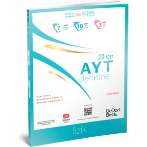 ÜçDörtBeş Yayınları AYT Fizik 20’li Deneme