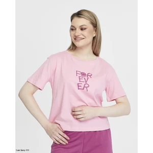 Bella Dossi Penye Pamuklu Kısa Kollu Baskılı Kadın Şortlu Yazlık Pijama Takımı