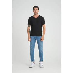 Alexander Gardi V Yaka Fitilli Regular Fit T-Shirt (E24-74602)