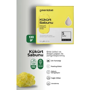 Green Label Kükürt Sabunu Natural Sebum Dengeleyici 120gr.