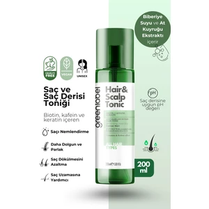 Green Label Hair & Scalp Tonic - Saç ve Saç Derisi Için Güçlendirici ve Dökülme Karşıtı Saç Toniği 200ML.