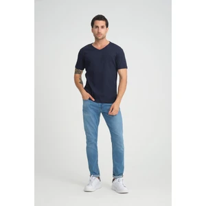 Alexander Gardi V Yaka Fitilli Regular Fit T-Shirt (E24-74602)