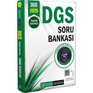 Pegem Akademi Yayıncılık 2025 DGS Tamamı Çözümlü Soru Bankası