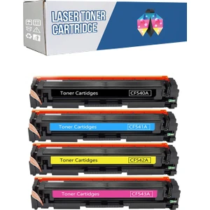 Hp 203A-CF540A Pro Mfp M280NW - M281FDW Cmyk 1 Set Muadil Toner