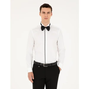 Pierre Cardin Erkek Beyaz Slim Fit Smokin Gömlek 50236026-VR013