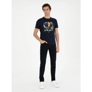 Erkek Lacivert Jean Pantolon 50294181-VR033
