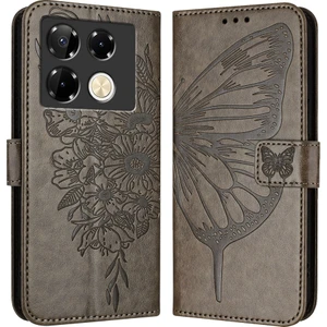 Infinix Note 40 Pro 4g Için Kabartmalı Pu Kılıf (Yurt Dışından)