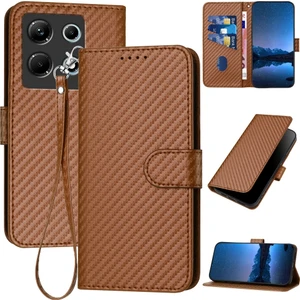 Infinix Note 30 4g Için Karbon Fiber Deri Kılıf (Yurt Dışından)