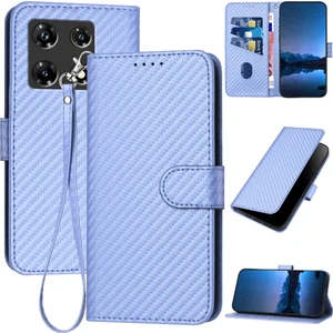 Infinix Note 30 Pro Için Karbon Fiber Deri Kılıf (Yurt Dışından)