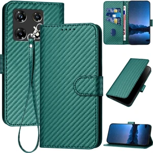 Infinix Note 30 Pro Için Karbon Fiber Deri Kılıf (Yurt Dışından)