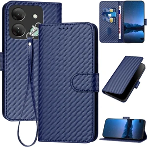 Infinix Smart 7 Hd Için Karbon Fiber Deri Kılıf (Yurt Dışından)