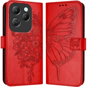 Infinix Hot 40 / Hot 40 Pro Için Kabartmalı Pu Kılıf (Yurt Dışından)