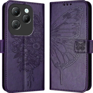 Infinix Hot 40 / Hot 40 Pro Için Kabartmalı Pu Kılıf (Yurt Dışından)