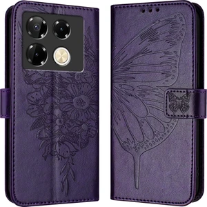 Infinix Note 40 Pro 4g Için Kabartmalı Pu Kılıf (Yurt Dışından)