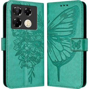 Infinix Note 40 Pro 4g Için Kabartmalı Pu Kılıf (Yurt Dışından)