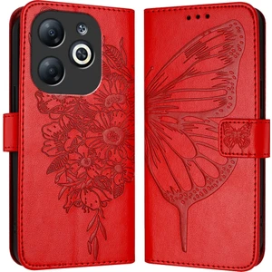 Infinix Smart 8 Için Kabartmalı Pu Kılıf (Yurt Dışından)