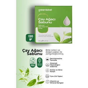 Green Label Çay Ağacı Sabunu Natural Sivilce ve Akne Karşıtı 120 Gr.