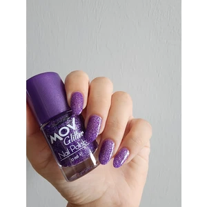 Glitter Simli Oje Mor No:14