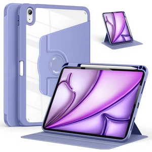 Apple iPad Air 11 Inç 6. Nesil (2024) Yatay ve Dikey Dönebilen Standlı Kalem Şarjına Uygun Darbe Dayanıklı Thermix Kılıf A2899 A2900