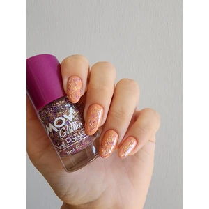 Glitter Simli Oje Morlu Kırçıl No:9