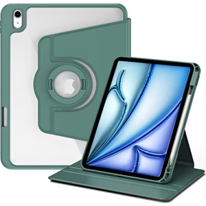 Apple iPad Air 11 Inç 6. Nesil (2024) Yatay ve Dikey Dönebilen Standlı Kalem Şarjına Uygun Darbe Dayanıklı Thermix Kılıf A2902 A2903