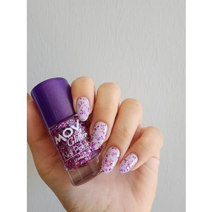 Glitter Simli Oje Mor Pul No:13