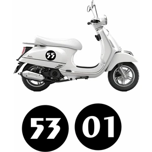 Sticker Usta Kişiye Özel 2 Adet Numara Motosiklet Araba Oto Sticker 00099