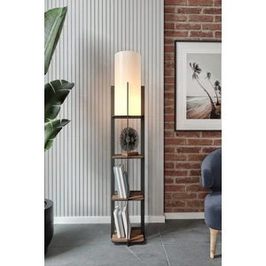 Luna Ahşap Raflı Crop Modern Dekoratif Lambader