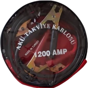Akü Takviye Kablosu 1200 Amper 2.3 M Çantalı Takviye Kablosu