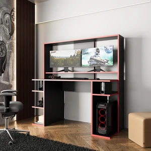Dante S8480 Oyuncu Masası Siyah Kırmızı 140 cm