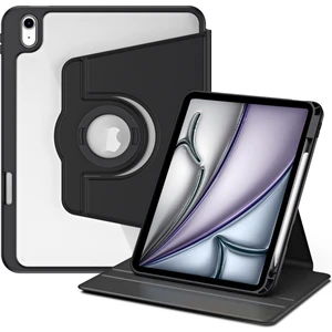Apple iPad Air 11 Inç 6. Nesil (2024) Yatay ve Dikey Dönebilen Standlı Kalem Şarjına Uygun Darbe Dayanıklı Thermix Kılıf A2902 A2903