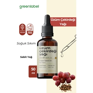 Green Label Üzüm Çekirdeği Yağı Soğuk Sıkım %100 Doğal Ve Saf 50ml