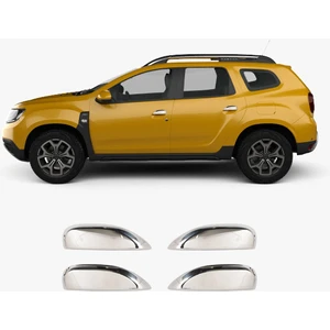 Dacia Duster Uyumlu 2018-2024 Krom Kapı Kolu 4 Kapı Paslanmaz Çelik