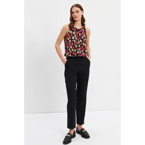 Stella Pulvis Siyah Beli Lastikli Yüksek Bel Havuç Pantolon