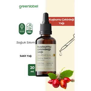 Green Label Kuşburnu Çekirdeği Yağı Soğuk Sıkım %100 Doğal Ve Saf 20ml
