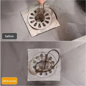 3 Adet Gider Kapatıcı Pislik Tutucu Kendinden Yapışkanlı Banyo Gider Kapağı Çok Amaçlı Çelik Bant