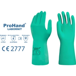 Labornit Kimyasal Eldiven Yeşil 33 cm No:9