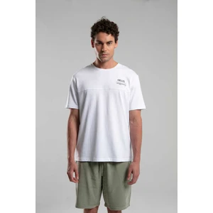 Erkek Baskılı Bisiklet Yaka Tişört