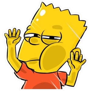 Quart Aksesuar 10 x 9,5 cm Bart Simpson Sticker Araba Laptop Oto Motor Sticker