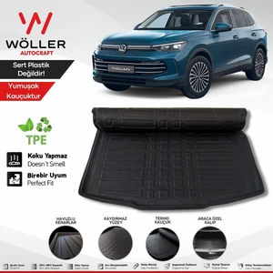 Volkswagen Tiguan Bagaj Havuzu 2024 Sonrası 3D Wöller Ultraflex Esnek