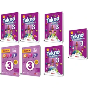 Kırmızı Beyaz Yayınlar Tekno 3. Sınıf Tüm Dersler Seti