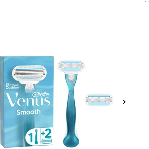 Gillette Venus Smooth Kadın Tıraş Makinesi + 2 Yedek Tıraş Bıçağı