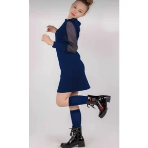 Uğur Böceği Kız Çocuk Tüllü Likralı Elbise 11-15 Yaş Şık ve Rahat Tasarım