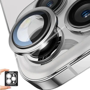 Apple iPhone 13 Pro Max / 13 Pro Uyumlu Safir Kamera Lens Koruyucu Takma Aparatlı Kolay Kurulum