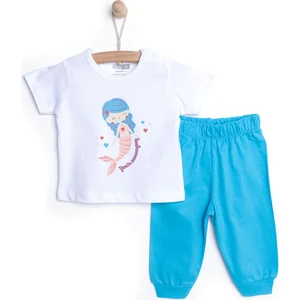 HelloBaby Kız Kısa Kol Pijama Takımı Kız Bebek