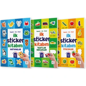 Yükselen Zeka İlk Sticker Kitabım Seti (Stickerlı 3 Kitap)